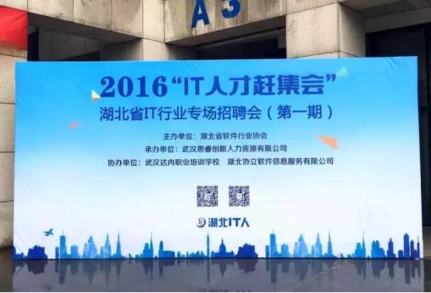 武汉达内协办的《2016湖北省IT行业专场招聘会》成功举办！