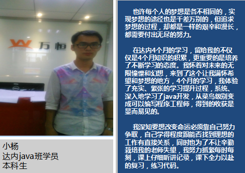 求职碰壁参加达内java培训获10万年薪